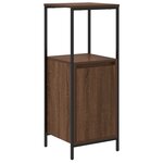 vidaXL Ensemble meubles salle de bain 3 pièces - Bois d'ingénierie chêne brun