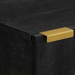 vidaXL Armoire murale de salle de bain noir bois d'ingénierie