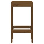 vidaXL Tabourets lot de 2 marron miel 40x36x75 cm bois massif de pin