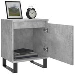vidaXL Tables de chevet 2 Pièces gris béton 40x30x50 cm bois d'ingénierie