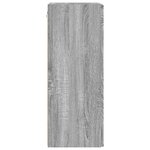 vidaXL Meuble TV mural Gris Sonoma 30 x 31 x 80 cm Bois d'ingénierie