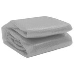 vidaXL Film solaire de piscine flottant PE 527 cm Gris