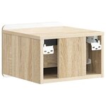vidaXL Cabinet de chevet mural Chêne Sonoma 33 x 34 5 x 24 cm