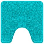 Tapis de bain U en forme de U Turquoise 50x50 cm Polypropylène Antidérapant