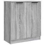 vidaXL Buffets 2 Pièces Sonoma gris 60x30x70 cm Bois d'ingénierie