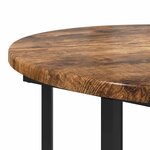 vidaXL Ensemble de tables d'appoint avec étagère 2 Pièces Marron