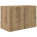 vidaXL Ensemble de meuble TV mural Montage mural 4 Pièces Chêne artisanal