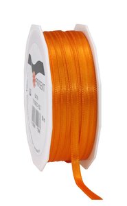 Satin double face 50-m-rouleau 6 mm orange