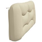 vidaXL Coussin de tête de lit Hvar crème 200 cm tissu
