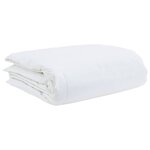 vidaXL Ensemble de Duvet avec oreiller 3 Pièces Blanc Plume de canard