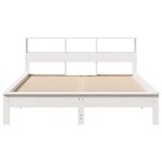 vidaXL Cadre de lit sans matelas blanc 160x200 cm bois de pin massif