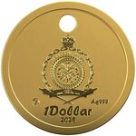 Pièce de monnaie en Argent 1 Dollar g 2 Millésime 2025 TINY TOOTH