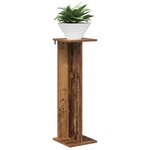 vidaXL Support de Plante 2 pièces Bois ancien 25 x 25 5 x 80 5 cm