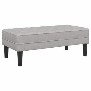 vidaXL banc Gris nuage 113 x 57 x 39 cm tissu