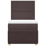 vidaXL Sommier à lattes de lit avec matelas Marron foncé 90x190 cm