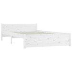 vidaXL Cadre de lit sans matelas avec tiroirs blanc 140x200 cm