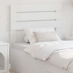 vidaXL Tête de lit avec tête de lit Blanc 100 cm Bois d'ingénierie