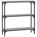 vidaXL Table console sonoma gris 75x22 5x75 cm bois d'ingénierie