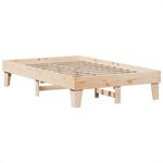 vidaXL Cadre de lit sans matelas 120x190 cm bois de pin massif