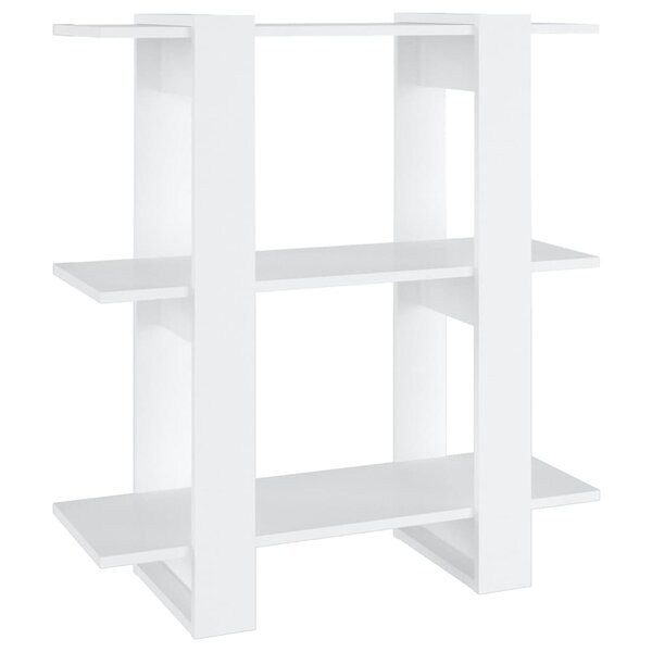 vidaXL Bibliothèque/Séparateur de pièce Blanc 80x30x87 cm