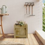 vidaXL Jardinière 31x31x31 cm bois de pin imprégné
