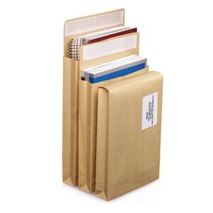 75 pochettes kraft renforcées dépliables - 22 9 x 32 4 cm