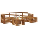 vidaXL Ensemble de canapés d'extérieur 6 pc Naturel