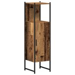 vidaXL Ensemble de mobilier de salle de bain   4 pièces  Bois vieilli  Bois d'ingénierie