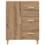 vidaXL Buffet chêne artisanal 34 x 69.5 x 90 cm Bois d'ingénierie