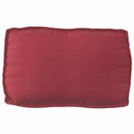 vidaXL Set de coussins de palette 2 Pièces Bordeaux Tissu Oxford