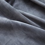 vidaXL Rideaux occultants et anneaux 2Pièces Velours Anthracite 140x175cm