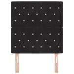 vidaXL Tête de Lit LED avec des lumières à LED Noir 80 cm Velours