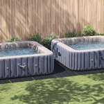 vidaXL Tapis de piscine Noir 999 x 500 cm Géotextile en polyester