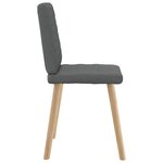vidaXL Chaises à manger lot de 6 gris foncé tissu