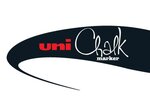Marqueur craie pointe biseautée large PWE8K AR Argent UNI-BALL