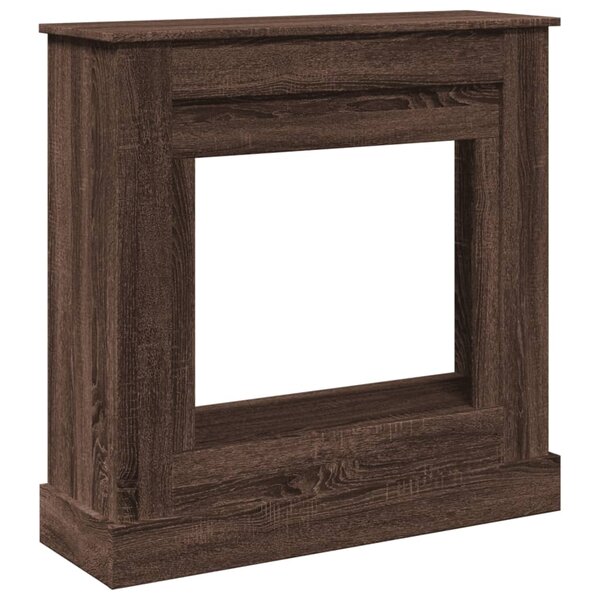 VidaXL Cadre de cheminée chêne marron 90x30x90 cm bois d'ingénierie