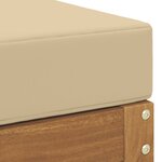 vidaXL Pouf d'Extérieur Bois d'Acacia Massif Naturel
