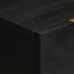 vidaXL Buffet noir 60x33x75 cm bois d'ingénierie