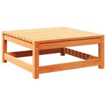 vidaXL Salon de jardin 5 Pièces avec coussins cire marron bois pin massif