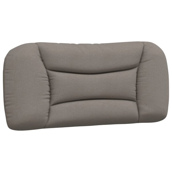vidaXL Coussin de tête de lit taupe 80 cm tissu