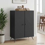 vidaXL Buffet Noir 66 x 34 5 x 90 cm Bois d'ingénierie