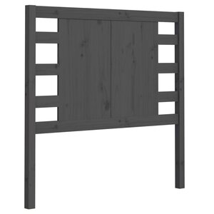 vidaXL Tête de lit Gris 106x4x100 cm Bois massif de pin
