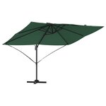 vidaXL Parasol Vert 351 x 250 x 260 cm Polyester et Aluminium