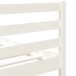 vidaXL Cadre de lit sans matelas blanc 90x190 cm bois massif