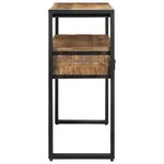 vidaXL Table console Marron 120 x 33 x 75 cm bois de manguier massif