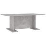vidaXL Table basse gris béton 103 5x60x40 cm bois d'ingénierie