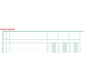 PIQ. 29,7/21 T.P. 10 Colonnes 80p. EXACOMPTA