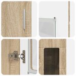 vidaXL Haut Armoire avec étagère FLORIN Chêne Sonoma 60 x 35 x 182 cm