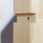 Etagère cabane TALLY - bois verni et gris