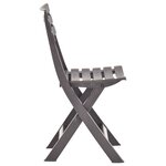 vidaXL Chaises de jardin pliables lot de 2 Plastique Mocha